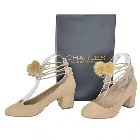 Charles David Libby Nude Microfiber Womens Heels Size 6M - Picture 10 of 12